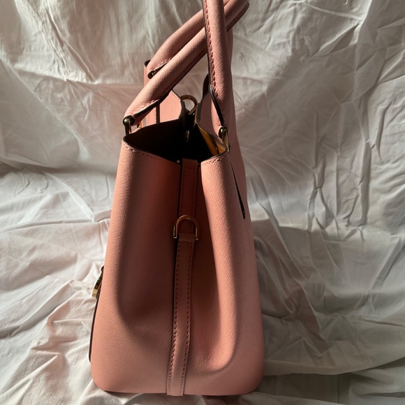 (NWT) Michael Kors Greenwich Bicolor Grab Bag Tote, Purse Cinder/Dusty Rose - Picture 14 of 16